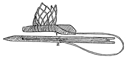 Net Needle and Mesh Stick.