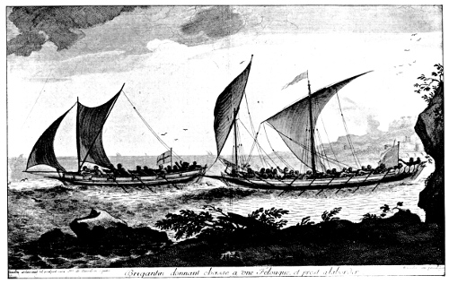 BRIGANTINE CHASING FELUCCA.