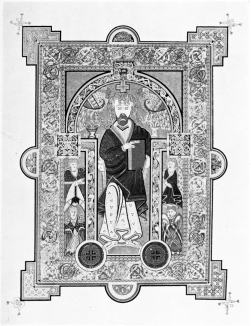 PLATE II

ILLUMINATED PAGE OF THE BOOK OF KELLS