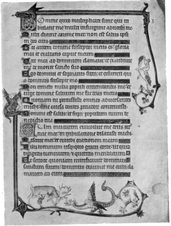 PLATE XXXIII

ENGLISH ILLUMINATED WORK UNDER FRENCH INFLUENCE

THIRTEENTH CENTURY

FROM “TENISON PSALTER,” BRIT. MUS. ADD. MS. 24686, F. 12