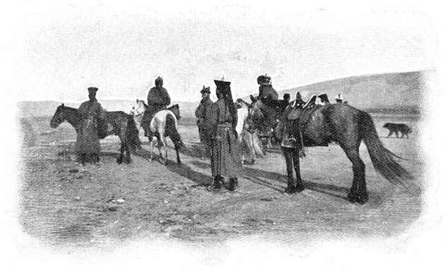 Mongoolsche soldaten.
