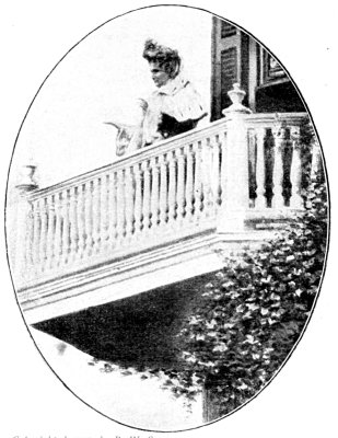 Copyrighted, 1903, by R. W. Sears
GREETING THE PILGRIMS
MRS. EDDY ON THE BALCONY OF HER CONCORD HOME ADDRESSING THE PILGRIMS IN
1903. FROM A PHOTOGRAPH MADE AT THE TIME BY R. W. SEARS