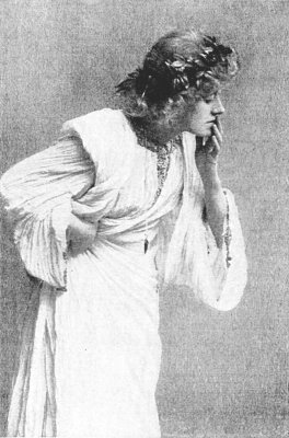 Copyrighted by Window & Grove
ELLEN TERRY AS ELLALINE IN "THE AMBER HEART"
FROM THE COLLECTION OF MISS FRANCES JOHNSTON
