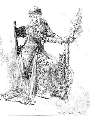 ELLEN TERRY AS MARGUERITE IN "FAUST"
FROM A DRAWING BY ERIC PAPE