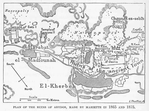 332.jpg Plan of the Ruins Of Abydos, Made by Mariette In 1865 and 1875. 