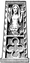 The Mermaid of Zennor: Bench End in Zennor Church