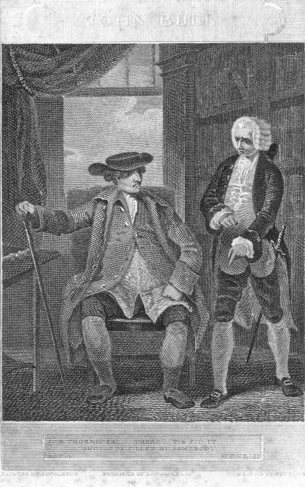 JOB THORNBERRY.—THERE—'TIS FIT IT SHOULD BE FILLED BY SOMEBODY.PAINTED BY SINGLETON PUBLISHED BY LONGMAN & CO. ENGRAVED BY FITTLER 1807
