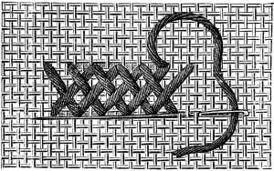 FIG. 307.
PLAITED ALGERIAN STITCH.