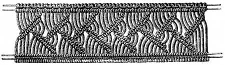 FIG. 557. MACRAMÉ BORDER.