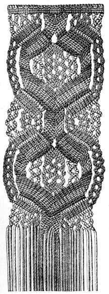 FIG. 580.
MACRAMÉ BORDER