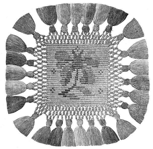 FIG. 595. SQUARE OF MOSAIC MACRAMÉ