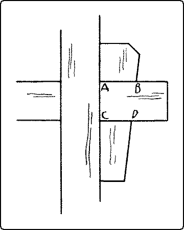 Fig. 252. Keyed Mortise-and-Tenon Joint.