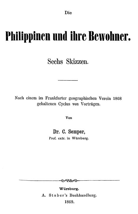 Orginal Titelblatt.