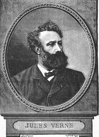 Bertrand's Portrait of Jules Verne, engraved by Guillaumot