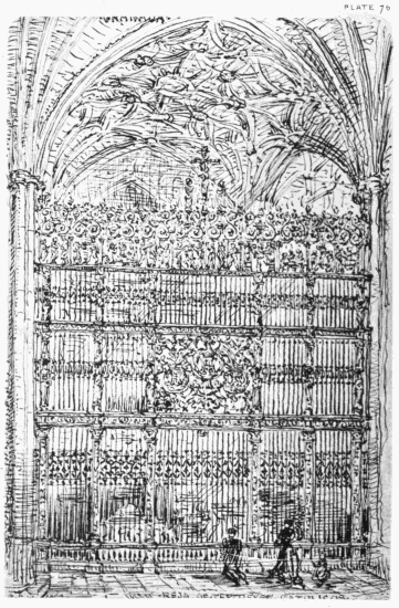 PLATE 76
GRANADA
THE REJA OF THE REYES CATOLICOS
MDW 1869