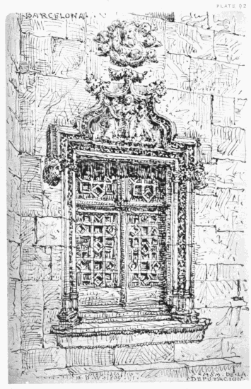 PLATE 92
BARCELONA
CASA DE LA DEPUTACION
MDW 1869