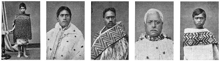 Maori van Nieuw-Zeeland, mannen.