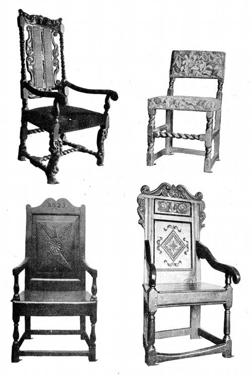 JACOBEAN CHAIRS.