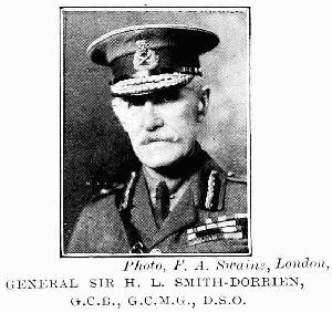 Photo, F. A. Swaine, London.
GENERAL SIR H. L. SMITH-DORRIEN,
G.C.B, G.C.M.G., D.S.O.