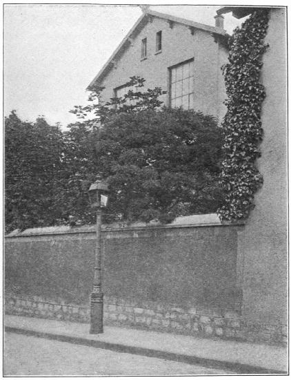 A VIEW OF THE HOUSE IN THE IMPASSE RONSIN
The ten-foot windows of the studio only visible