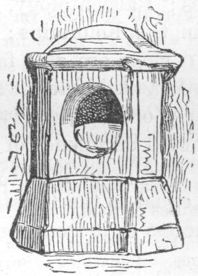 London Stone.  Supposed to be an ancient Roman terminal stone,
whence, as from a centre, the miles were reckoned throughout
Britain.