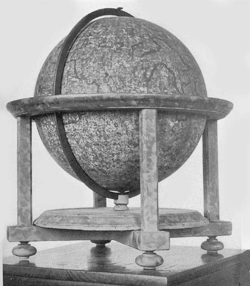 Terrestrial
Globe of Gerhard Mercator, 1541.