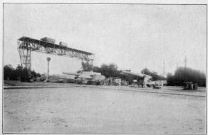 Photograph by Underwood & Underwood, N. Y.
PROVING-GROUND OF THE KRUPP WORKS AT ESSEN
The guns shown represent types of artillery used in modern warfare on land and sea.