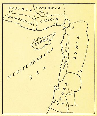 map of countries the apostles visited