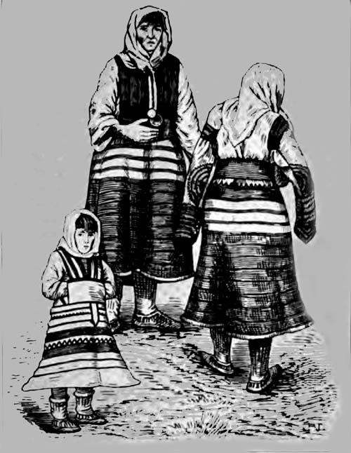 MODERN ALBANIAN PEASANTS IN NEOLITHIC GARMENTS