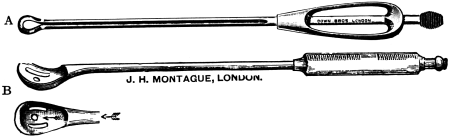 a, Murray’s Flushing Curette; b, Blunt Curette.