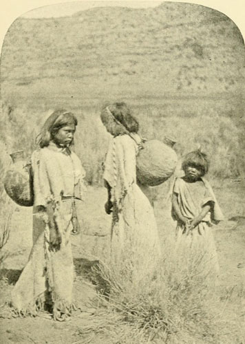 Pai Ute Girls,
Southern Utah, Carrying Water.