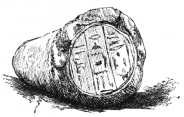 Fig. 34.—Red Pottery Cone. (Trumbull-Prime Coll., N. Y.
Metropolitan Museum.)