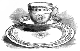 Fig. 270.—Mrs. Washington’s Sèvres Tea-Service.