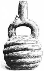 Fig. 368.—Coiled Water-vessel. Peru. (Smithsonian
Institution, 1403.)