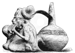 Fig. 371.—Peruvian Water-vessel. (Smithsonian Inst.,
1399.)