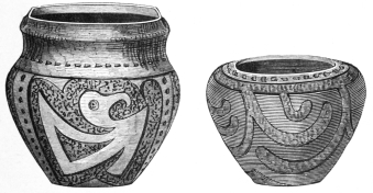 Fig. 407.—Mound-builders’ Vases.