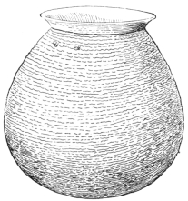 Fig. 408.—Ancient Corrugated Pottery of Colorado.