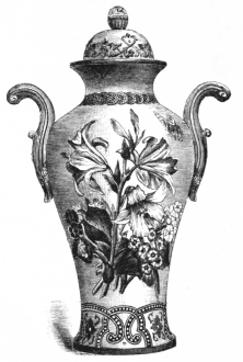 Fig. 457.—Jersey City Earthen-ware. Decorated by
Warrin.