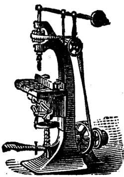 [Illustration: drill press]