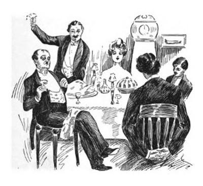 banquet scene from play