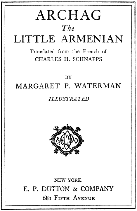 Original Title Page.