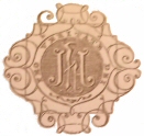 Decorative graphic with initials J. H. J.