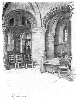 Image unavailable: 14 ST. SEPULCHRE'S. INTERIOR OF THE "ROUND CHURCH."