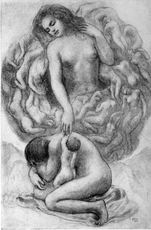 image unavailable: drawing signed K. Gibran, 1920