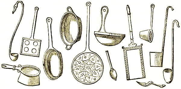 Roman kitchen utensils