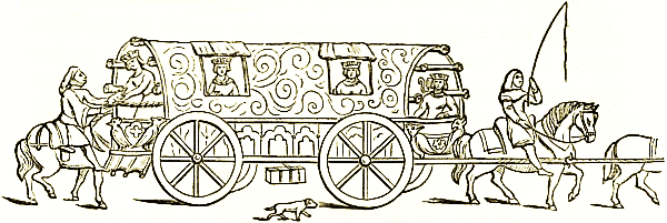 English carriage; fourteenth century