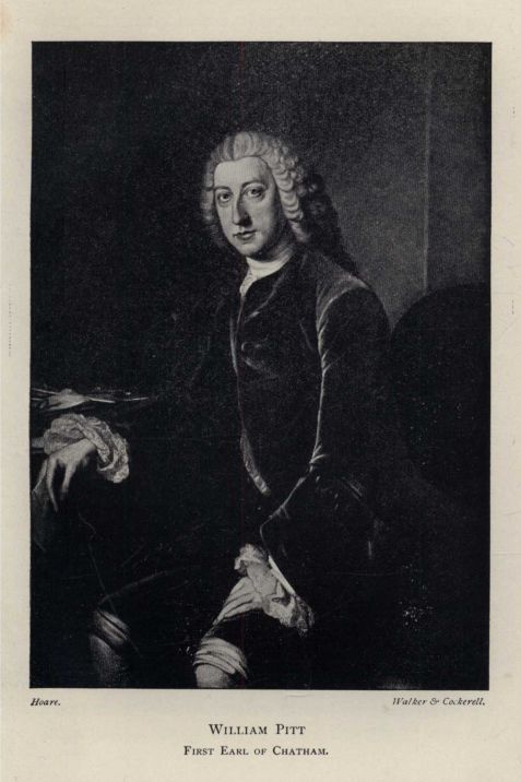 WILLIAM PITT FIRST EARL OF CHATHAM.