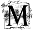 Lettre M illustrée