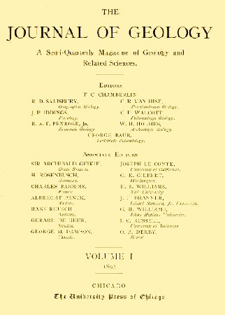 The Journal of Geology, Vol. 1, No. 1