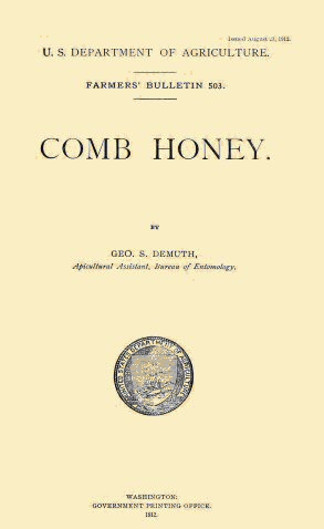 USDA FB 503: Comb Honey - Demuth